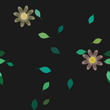 Çiçeksiz arka plan, vektör illüstrasyonu