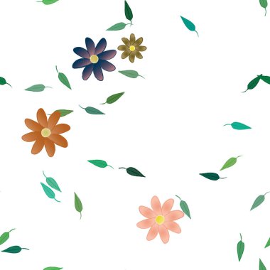 Çiçeksiz arka plan, vektör illüstrasyonu