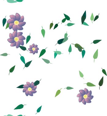 Çiçeksiz arka plan, vektör illüstrasyonu