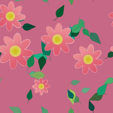 Çiçeksiz arka plan, vektör illüstrasyonu