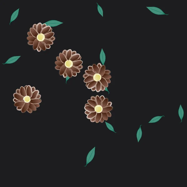 Hermoso Fondo Sin Costura Floral Ilustración Vectores — Vector de stock