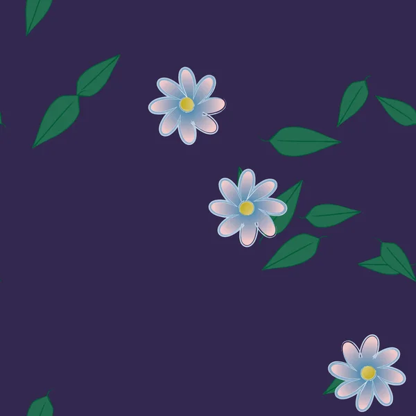 Beau Fond Floral Sans Couture Illustration Vectorielle — Image vectorielle