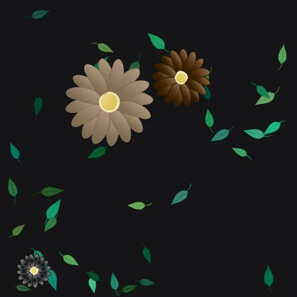 Hermoso Fondo Sin Costura Floral Ilustración Vectores — Vector de stock