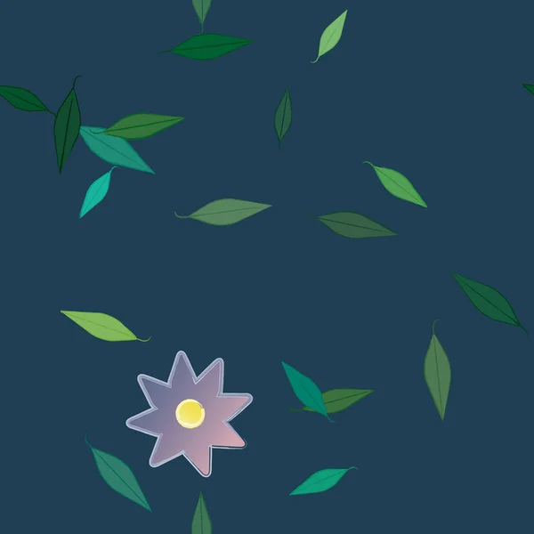 Hermoso Fondo Sin Costura Floral Ilustración Vectores — Vector de stock