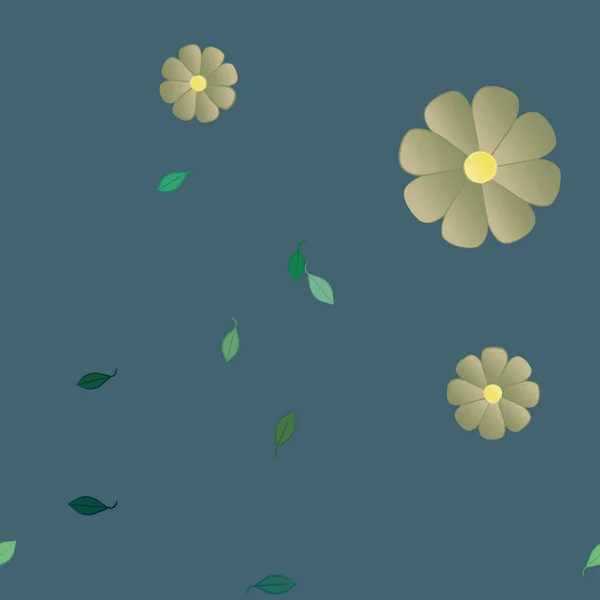 Beau Fond Floral Sans Couture Illustration Vectorielle — Image vectorielle