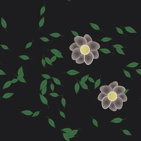 Hermoso Fondo Sin Costura Floral Ilustración Vectores — Vector de stock