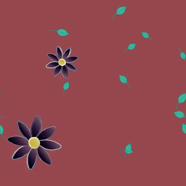 Hermoso Fondo Sin Costura Floral Ilustración Vectores — Vector de stock