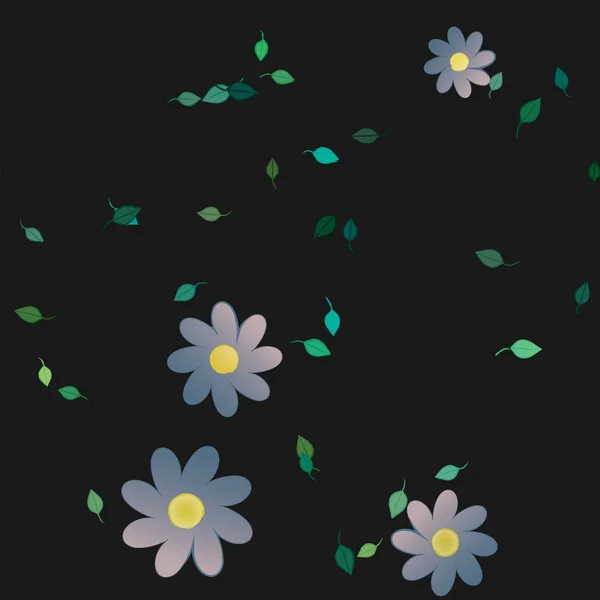 Beau Fond Floral Sans Couture Illustration Vectorielle — Image vectorielle