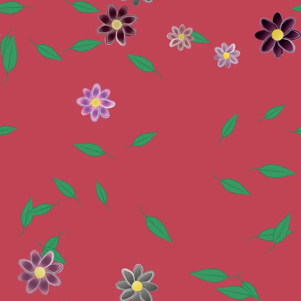 Hermoso Fondo Sin Costura Floral Ilustración Vectores — Vector de stock