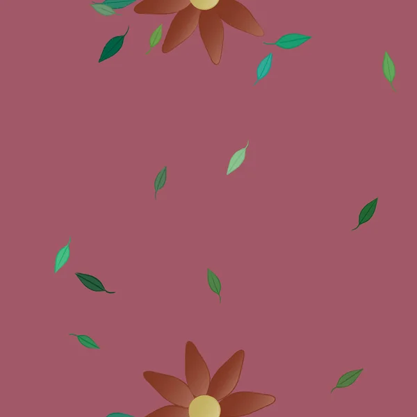 Beautiful Floral Seamless Background Vector Illustration — Stock Vector