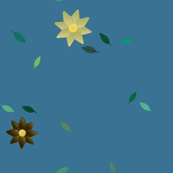 Hermoso Fondo Sin Costura Floral Ilustración Vectores — Vector de stock