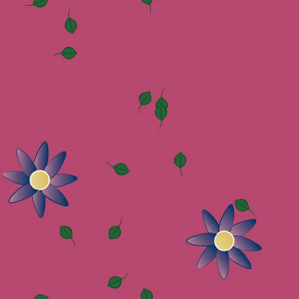 Beau Fond Floral Sans Couture Illustration Vectorielle — Image vectorielle