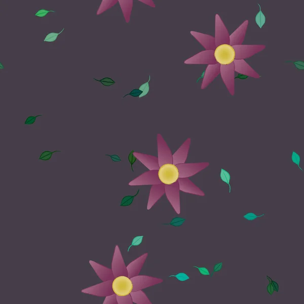 Hermoso Fondo Sin Costura Floral Ilustración Vectores — Vector de stock