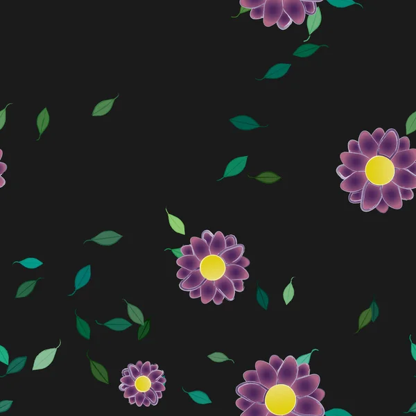 Hermoso Fondo Sin Costura Floral Ilustración Vectores — Archivo Imágenes Vectoriales