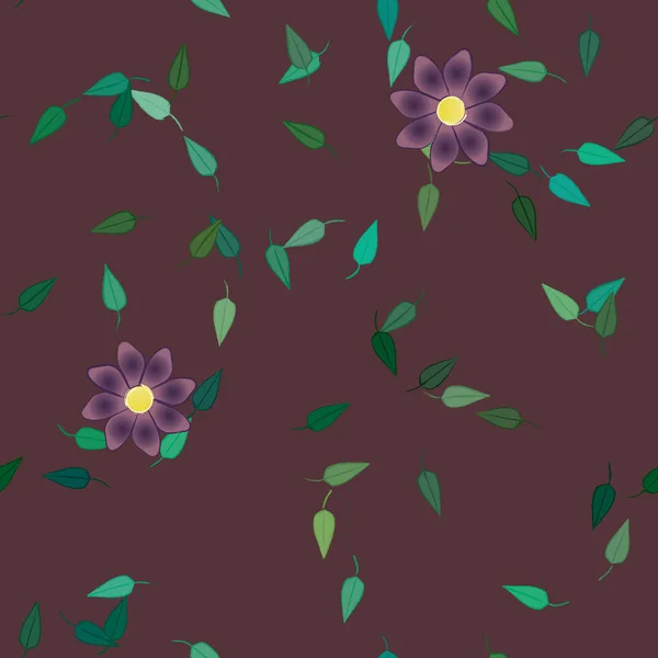 Beau Fond Floral Sans Couture Illustration Vectorielle — Image vectorielle