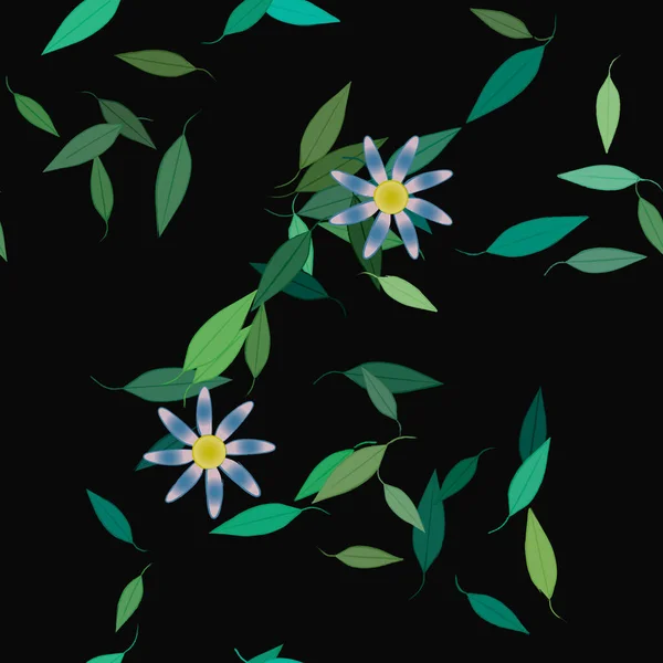 Beau Fond Floral Sans Couture Illustration Vectorielle — Image vectorielle