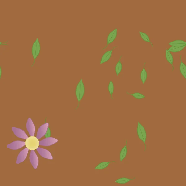 Fundo Sem Costura Floral Bonito Ilustração Vetorial — Vetor de Stock