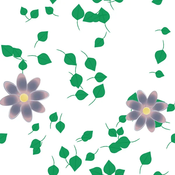 Fundo Sem Costura Floral Bonito Ilustração Vetorial — Vetor de Stock