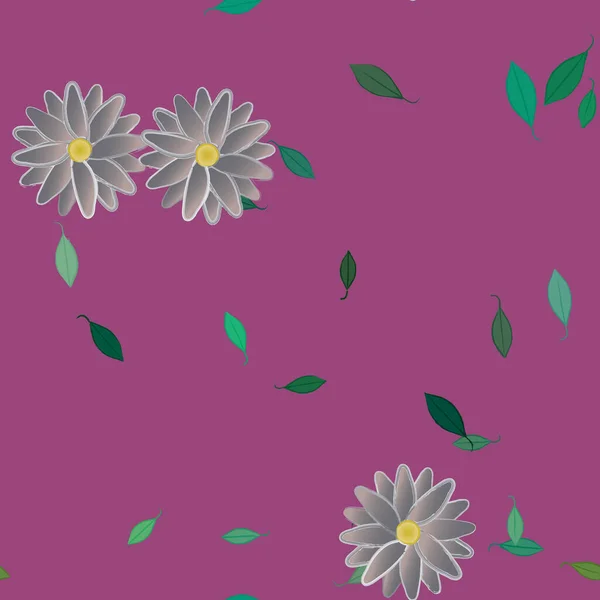 Beau Fond Floral Sans Couture Illustration Vectorielle — Image vectorielle