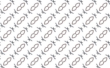 Geometrik soyut dikişsiz desen, vektör illüstrasyonu