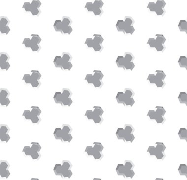 Geometrik soyut dikişsiz desen, vektör illüstrasyonu