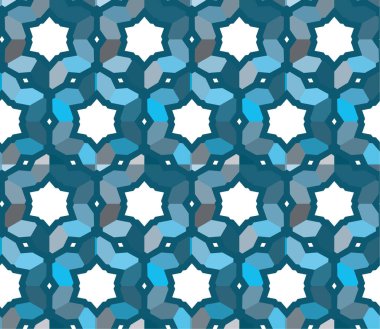 Geometrik soyut dikişsiz desen, vektör illüstrasyonu