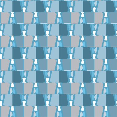 Geometrik soyut dikişsiz desen, vektör illüstrasyonu