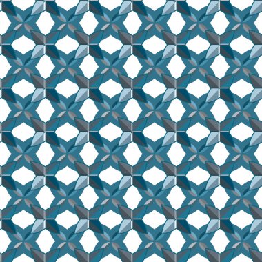 Geometrik şekilli kusursuz desen vektör çizimi