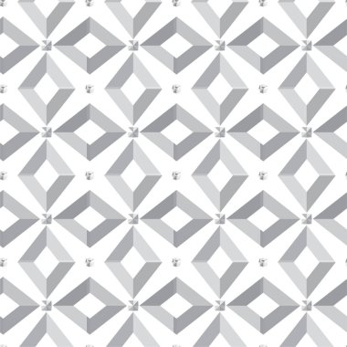 Geometrik soyut dikişsiz desen, vektör illüstrasyonu