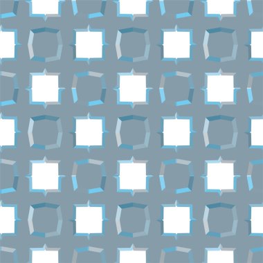 Geometrik soyut dikişsiz desen, vektör illüstrasyonu