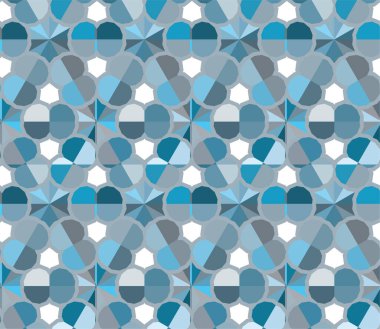 Geometrik soyut dikişsiz desen, vektör illüstrasyonu