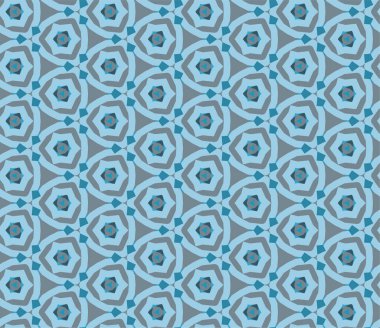 Geometrik soyut dikişsiz desen, vektör illüstrasyonu