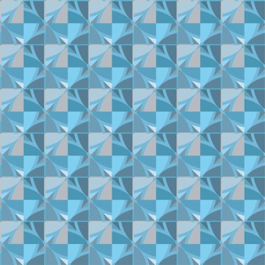 Geometrik soyut dikişsiz desen, vektör illüstrasyonu