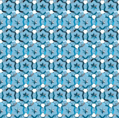 Geometrik soyut dikişsiz desen, vektör illüstrasyonu