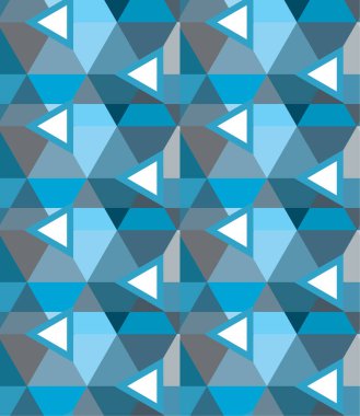 Geometrik soyut dikişsiz desen, vektör illüstrasyonu