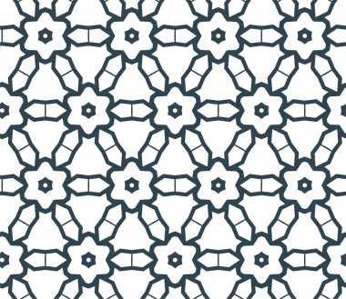 Geometrik soyut dikişsiz desen, vektör illüstrasyonu