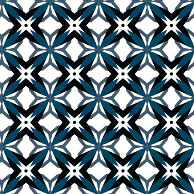 Geometrik soyut dikişsiz desen, vektör illüstrasyonu