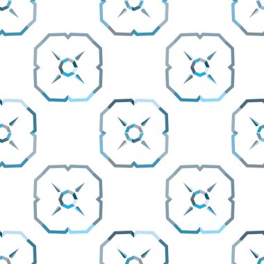 Geometrik yinelenen süs vektör deseni. Pastel tonları olan kusursuz tasarım dokusu