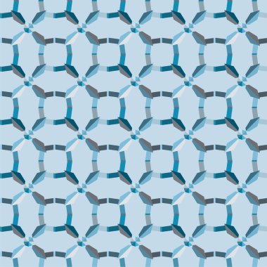 Geometrik şekilli kusursuz desen vektör çizimi