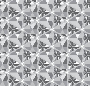 Geometrik soyut dikişsiz desen, vektör illüstrasyonu