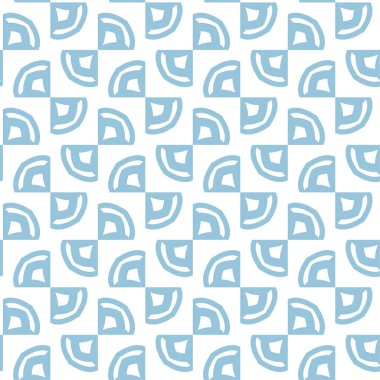 Geometrik soyut dikişsiz desen, vektör illüstrasyonu