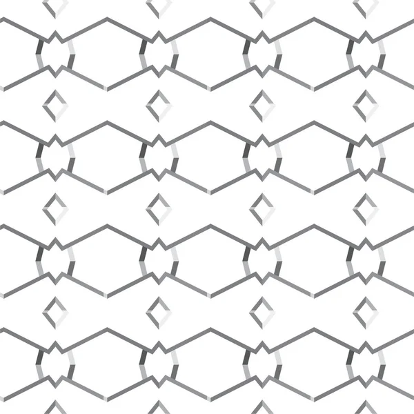 Bezszwowy Wzór Geometrycznych Kształtów Wektor Ilustracji — Wektor stockowy