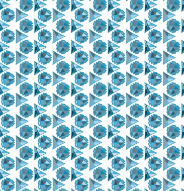 Geometrik soyut dikişsiz desen, vektör illüstrasyonu