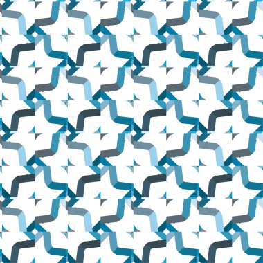 Geometrik soyut dikişsiz desen, vektör illüstrasyonu