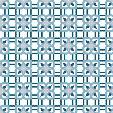 Geometrik soyut dikişsiz desen, vektör illüstrasyonu