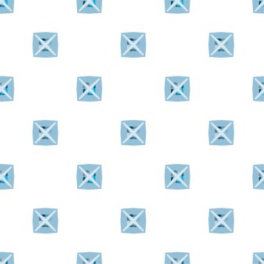 Geometrik şekilli kusursuz desen vektör çizimi  