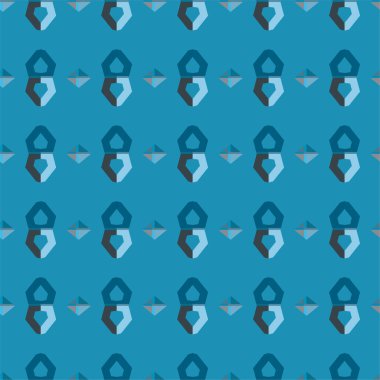 Geometrik soyut dikişsiz desen, vektör illüstrasyonu