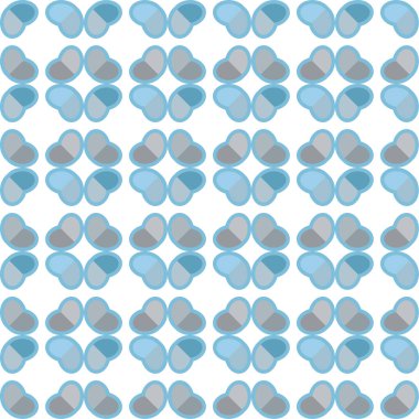 Geometrik şekilli kusursuz desen vektör çizimi  