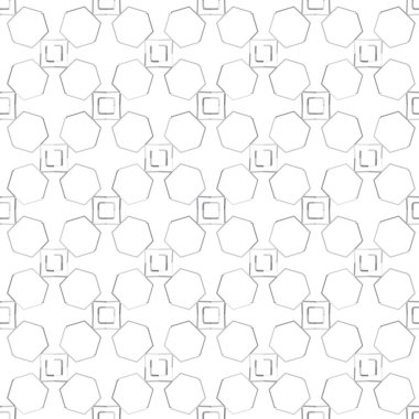 Geometrik soyut dikişsiz desen, vektör illüstrasyonu