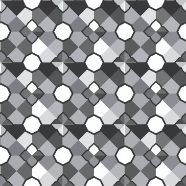 soyut geometrik dikişsiz desen, vektör illüstrasyonu